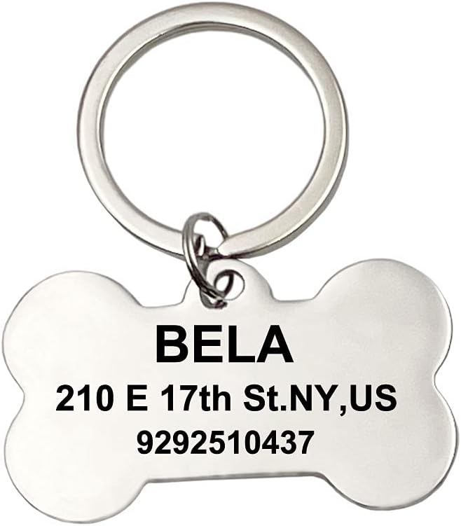 good goods Personalized Keychains for Women Customized Key Chains Men Engraved Name Inspirational Stainless Steel Dog Tag