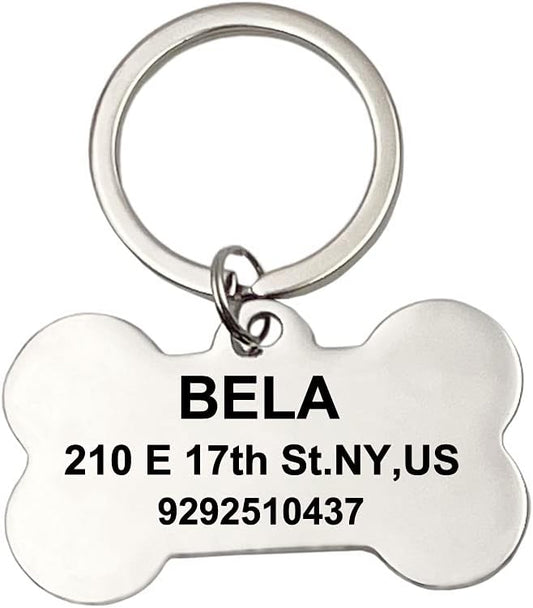 good goods Personalized Keychains for Women Customized Key Chains Men Engraved Name Inspirational Stainless Steel Dog Tag