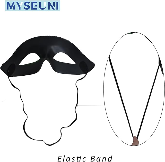 2025 New Masquerade Mask with Feather for Couples - Women's Masquerade Mask with Feather & Men Venetian Costume Mask