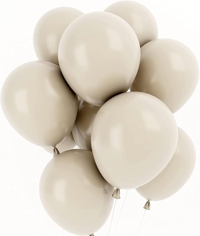 Sage Green Brown Balloon, 60 Packs 12 Inch Brown Beige Jungle Safari Wild Woodland Balloon, Olive Green Orange Balloons for Birthday Thanksgiving Harvest Festivals Fall Party Decorations