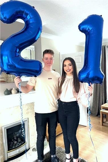 Giant Navy Blue 28 Balloon Number 40 Inch, 28 Number Balloons Birthday Supplies, 28 Year Old Birthday Party Celebration, 28 Balloons Graduations Anniversary Decorations