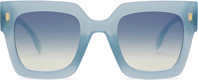 SOJOS Vintage Oversized Square Sunglasses for Women,Retro Womens Luxury Big Large Sun Glasses UV400 SJ2194