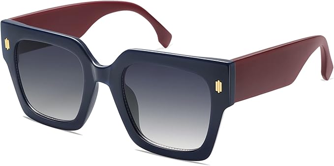 SOJOS Vintage Oversized Square Sunglasses for Women,Retro Womens Luxury Big Large Sun Glasses UV400 SJ2194