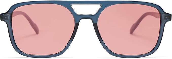 SOJOS Retro Aviator Sunglasses for Women Men,Trendy Rectangle Womens Mens Shades Sun Glasses SJ2202