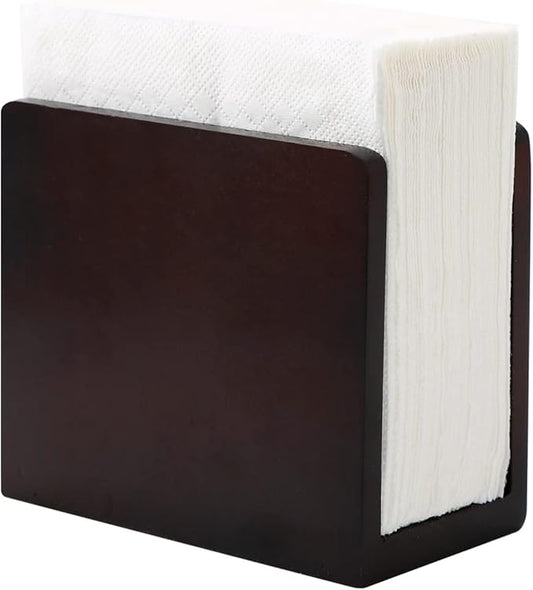 Bamboo Vertical Napkin Holder - Natural Wood, Strong and Waterproof for Table, Kitchen and Countertops