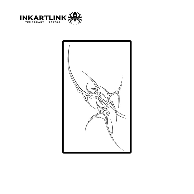 INKARTLINK Semi Permanent Tattoos,Halloween Temporary Tattoo, Party Tattoos, Realistic, Waterproof, Cruelty-free, Non-reflective (Blade)