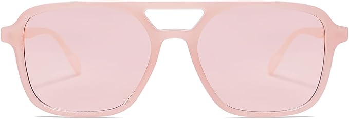 SOJOS Retro Aviator Sunglasses for Women Men,Trendy Rectangle Womens Mens Shades Sun Glasses SJ2202