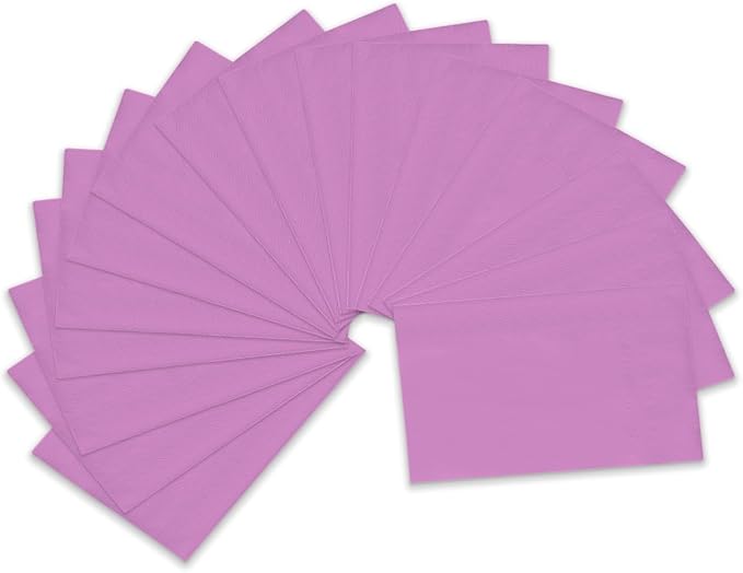 qiqee Light Pink Paper Napkins 13 * 16inch Guest Paper Disposable Towels Napkin Paper Hand Towels for Wedding, Dinner, Birthday Party, Dessert Cocktail ＆ Kitchen Napkins（ 120 Count）