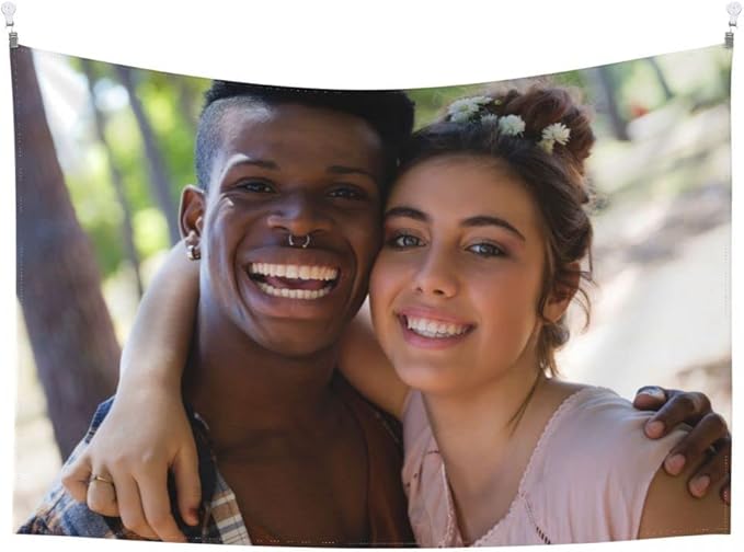 JINJUREN Custom Tapestry Upload Images Banners and Signs Customize For Bedroom 29 * 37inch Vertical