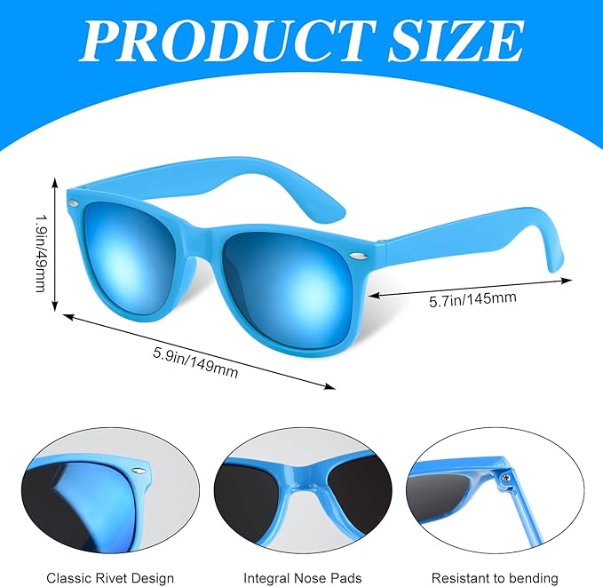 Colorful Party Sunglasses Bulk 20 Packs for Wedding Beach Summer Pool Party Supplies Goodie Bags Stuffers