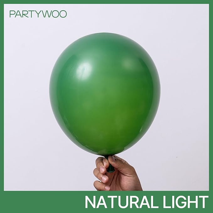 PartyWoo Dark Green Balloons 85 pcs Green Balloons Hunter Different Sizes Pack of 18 12 10 5 Inch Emerald Arch Kit Balloon Garland as Christmas Party Decorations Green-Y56