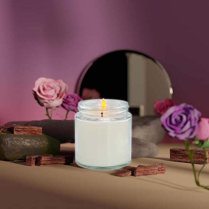 24 Pcs 4 Oz Mini Soy Candles,Eucalyptus Scented,Aromatherapy Candle,Bulk Candle Set，Great Stress Relieving Scented Candles for Girls as a Gift for Birthdays, Weddings and More!