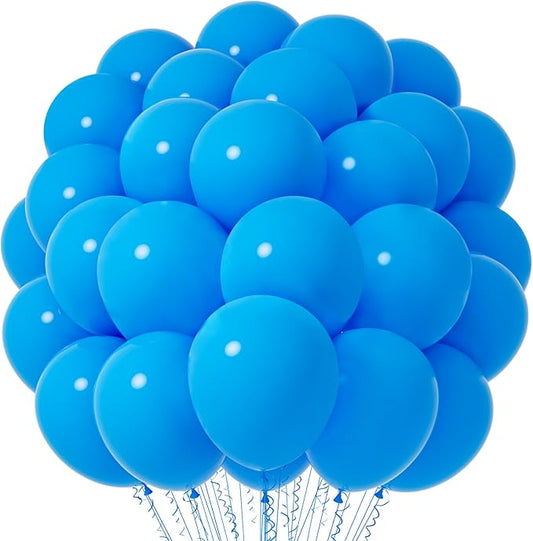 Blue Balloons, 66pack 12inch Blue Latex Party Balloons for Birthday Baby Shower Graduation Wedding Gender Reveal Anniversary Bachelorette Party Decorations