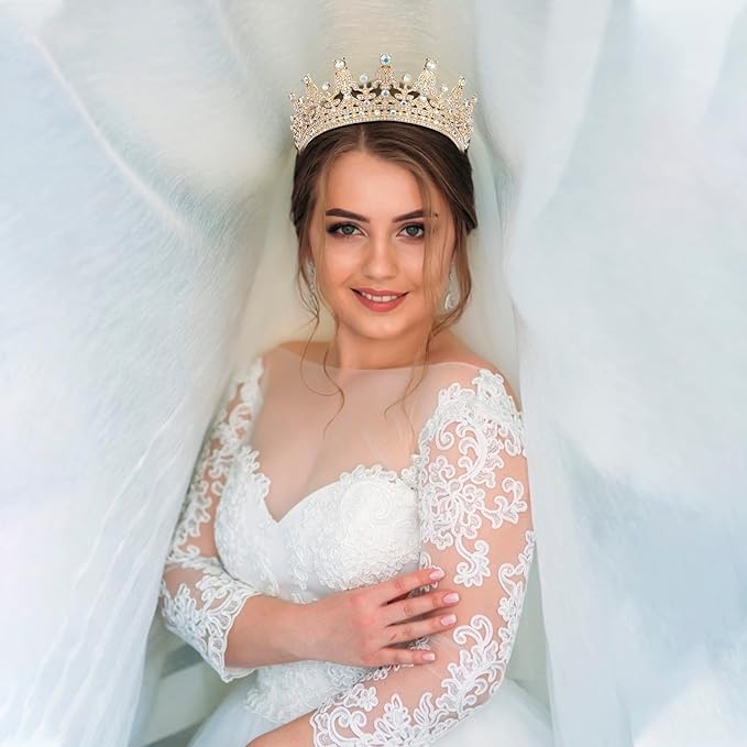 COCIDE Tiaras and Crowns for Girls and Women - Rhinestones Queen Tiara Princess Crown for Parties, Bridesmaids, Wedding, Halloween, Cosplay, Gift