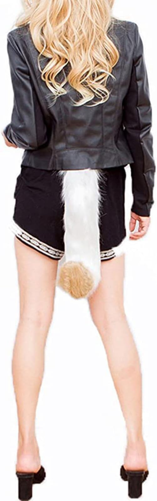 Faux Fur Fox Costume Tail Cosplay Halloween Christmas Party Costume One Size