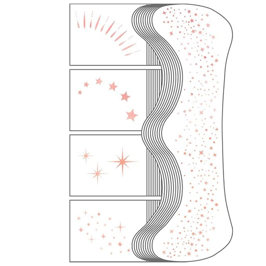 20PCS Glitter Freckles, Glitter Freckles Face Tattoo, Sparkle Freckles for Women and Kids, Cute Star Waterproof Rose Gold Temporary Face Tattoos Glitter Glow Up Patches Makeup Patches (Rose Gold)