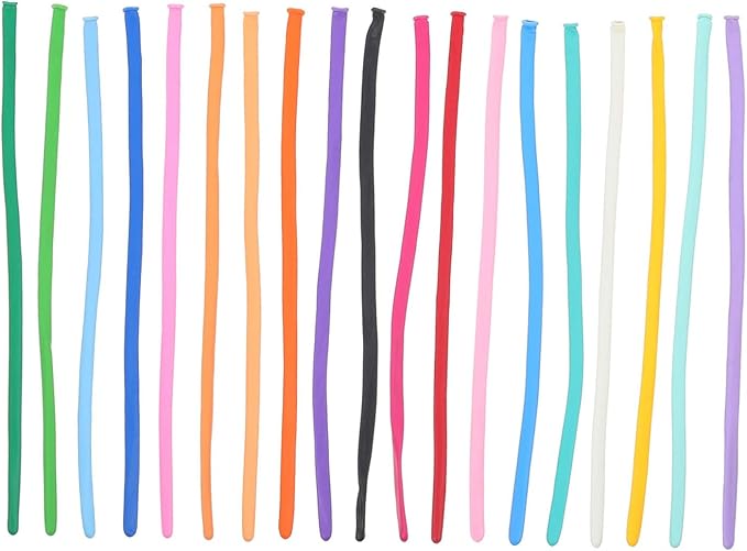 Generic Long Balloons Bouquet for Birthday Wedding Party Decorations DIY Twisting Balloons Kit for Indoor Outdoor Festive Atmosphere Lightweight and Easy to Inflate