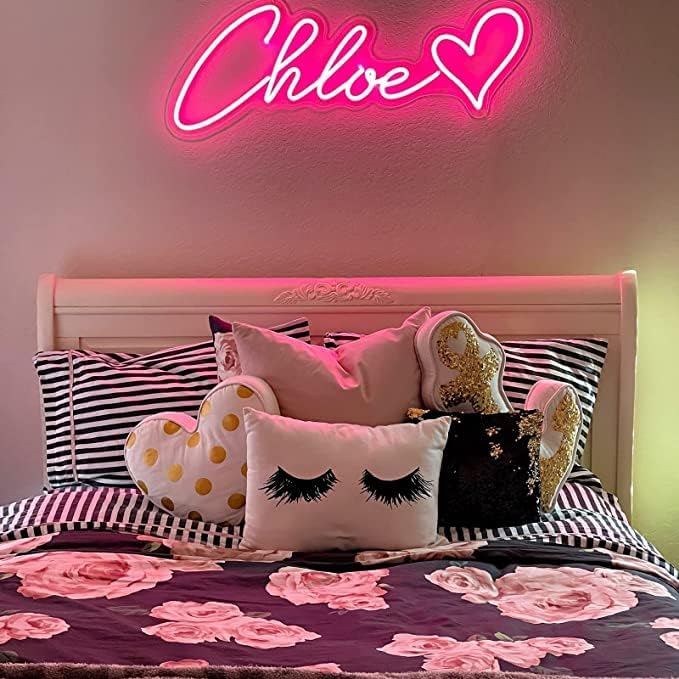 ADVPRO Custom LED Neon Signs, Customizable for Girl Bedroom, Birthday Party, Personalized Large Led Neon Light Sign with Surname, Name, Nickname, Character Name Logo