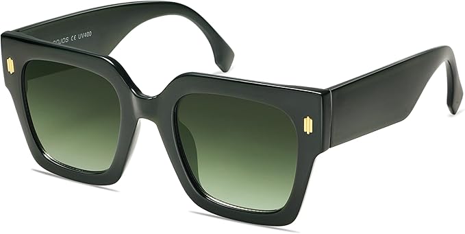 SOJOS Vintage Oversized Square Sunglasses for Women,Retro Womens Luxury Big Large Sun Glasses UV400 SJ2194