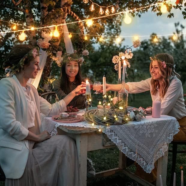 suddus Battery Operated Christmas Lights, 50 Led Twinkle Lights with Remote, Indoor String Lights for Tree, Backyard, Patio, Garden, Party, Bedroom, Living Room, Classroom, Warm White