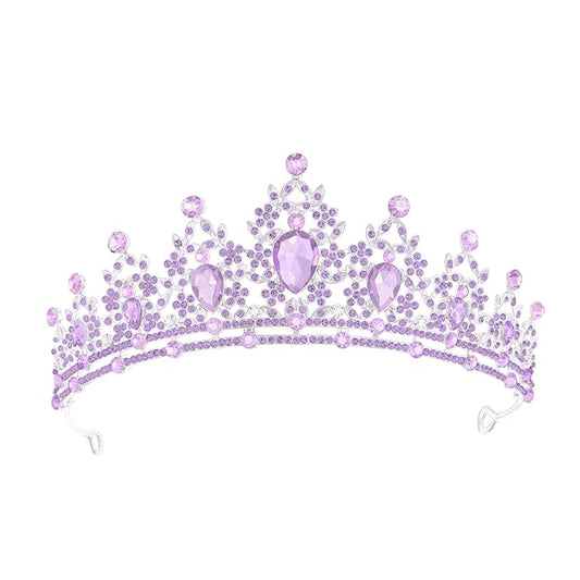 Princess Tiara and Crown for Women Wedding Tiaras for Bridal girls Tiaras and Crystal Crowns Rhinestone Headband Metal Hair Accessories for Costume Birthday Party Prom Gifts