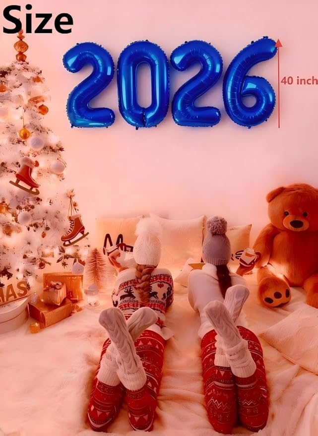 2026 number balloon midnight blue