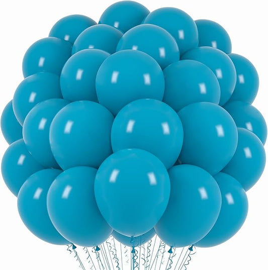 Peacock Blue Balloons, 66pack 12inch Teal Blue Latex Party Balloons for Wedding, Birthday, Graduation, Bridal Shower, Baby Shower, Gender Reveal, Anniversary Party Decorations
