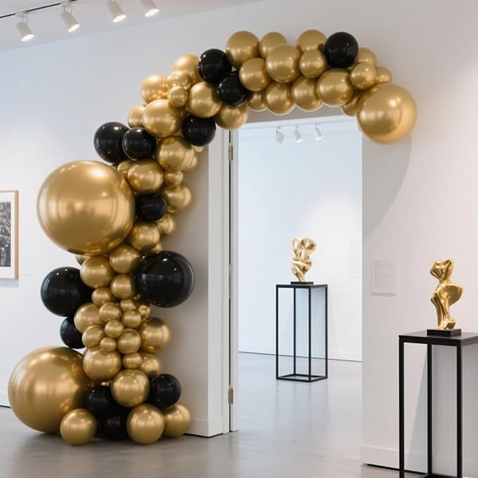 Gold Balloons 60 PCS Metallic Gold Balloons 12 Inch Gold Metallic Balloons for Balloon Garland Balloon Arch as Birthday Party Baby Shower Bridal Shower Christmas Party Decorations