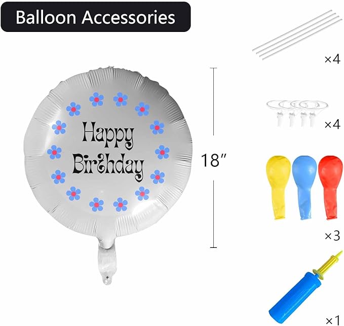 DIYKST Custom 18" Balloons with Logo Personalized Balloon with Photo Text Face on Balloon Design Your Own Balloons