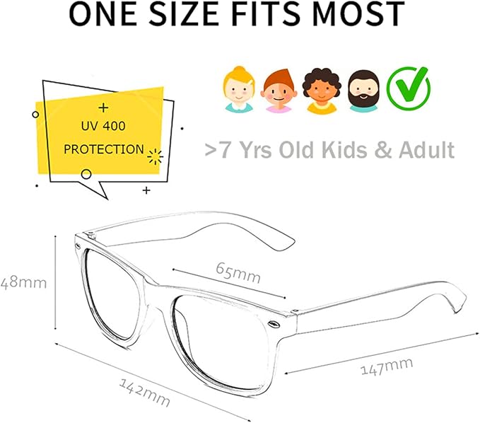 Matcheck 8/16 Pack Neon Colors Sunglasses Wholesale Bulk Party Favors Retro Classic Glasses Birthday Pool Unisex Adult