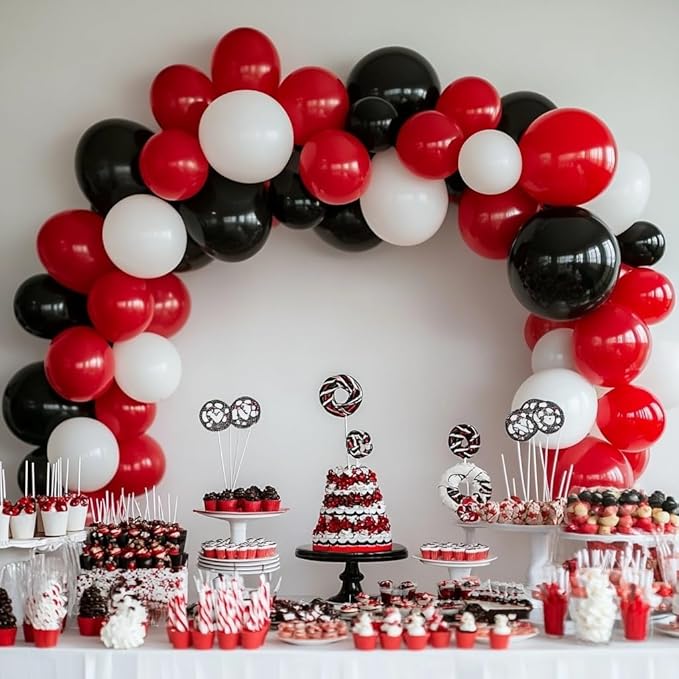 Red Balloons 60 PCS 12 Inch Latex Balloon for Balloon Garland or Balloon Arch as Birthday Party Baby Shower Wedding Christmas Valentine's Day Anniversary Party Decoration
