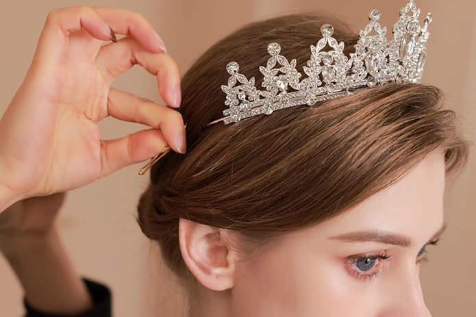 Kamirola - Queen Crown and Tiaras Princess Crown for Women and Girls Crystal Headbands for Bridal, Princess for Wedding and Party（01）
