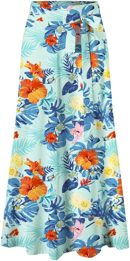 Cromoncent Matching Hawaiian Outfits for Family, Dad and Son Matching Luau Beach Tropical Shirts Mommy Daughter Tropical Sets