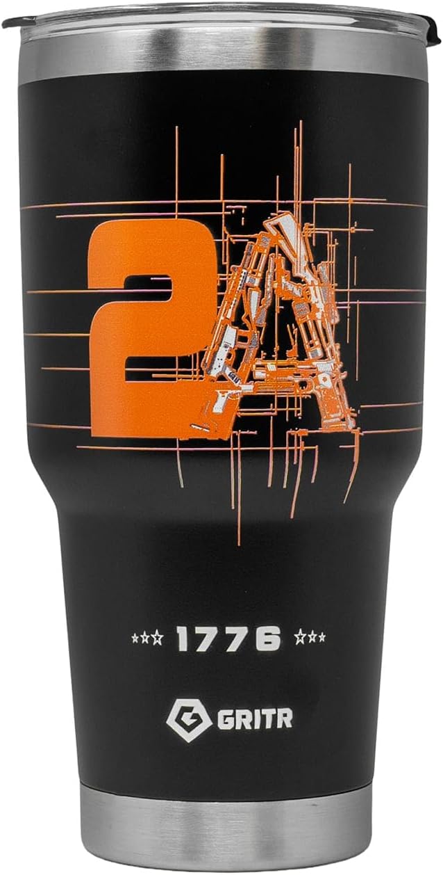 GRITR Stainless Steel Tumbler – 20oz/30oz, Insulated & Leakproof, Hot or Cold Drinks Anywhere, Travel Tumbler with Straw and Lids for Coffee, Water & Smoothies