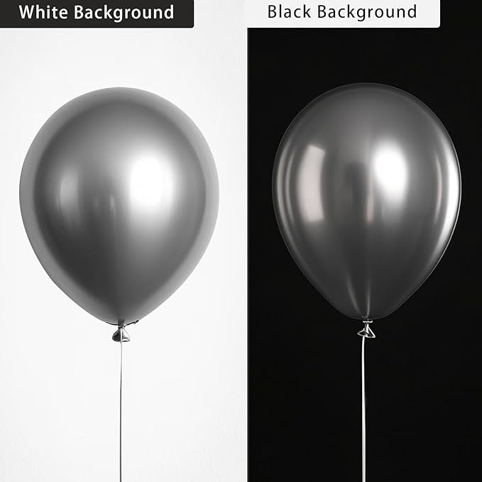 Metallic Silver Balloons 145 pcs Silver Decor Different Sizes of 18 12 10 5 Inch Chrome Balloons for Balloon Garland Arch as Wedding Graduation Anniversary Party Decorations