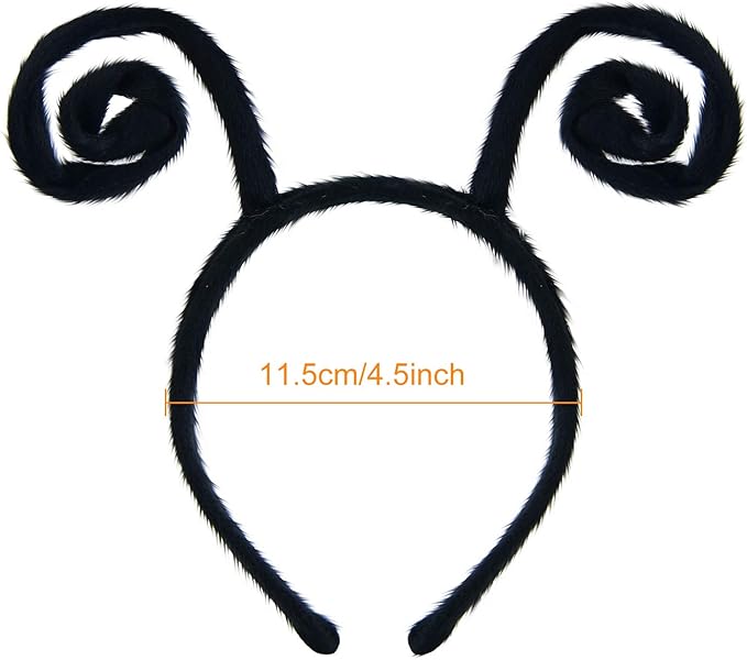 Coopay 8 Pack Butterfly Antenna Headband Snail Headband Alien Hairband Butterfly Hair Accessories Black Velvet Hairband for Halloween Party Costume Cosplay Dress Up Pretend Play Accessory