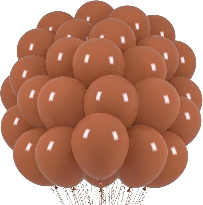 Coffee Brown Balloons, 66pack 12inch Tan Latex Party Balloons for Wedding, Birthday, Graduation, Bridal Shower, Baby Shower, Gender Reveal, Anniversary, Bachelorette Party Decorations