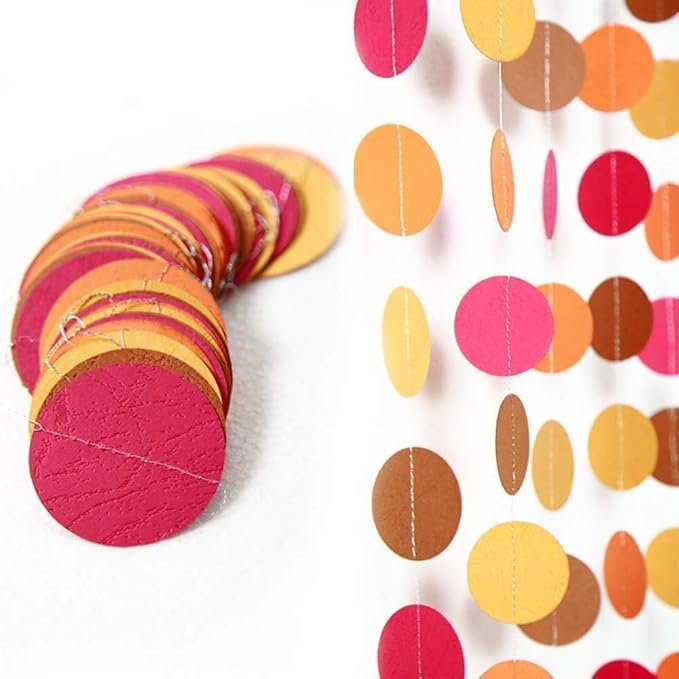 Cheerland Fall Leaf Garlands Thanksgiving Party Decorations Maple Banner Backdrop Hanging Decor Streamer for Birthday Classroom Picnic Wedding Baby Shower Autumn Thanksgiving Harvest Party Supplies
