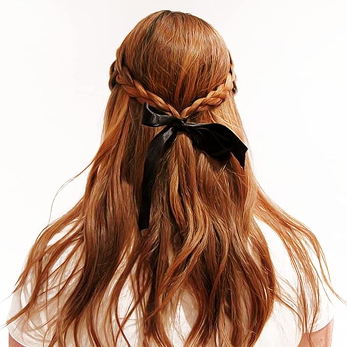 3/8" Width x 100 Yards Satin Ribbon, Thin Black Ribbon Perfect for DIY Craft, Bows, Gift Wrapping, Flower Bouquet, Valentine's Day, Christmas and Halloween Party Decoration