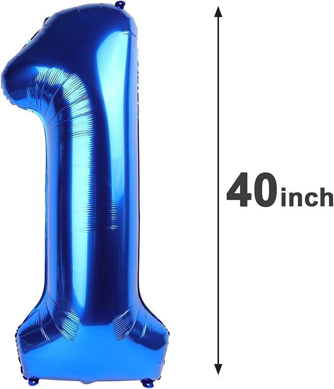 Navy Blue Jumbo Number 16 Balloon 40 Inch, Boy Girl 16 Birthday Supplies, Foil Helium 16 Birthday Giant Balloon, Mylar Blue Number Balloons Anniversary Decorations