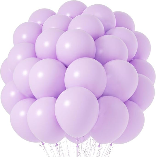Pastel Purple Balloons, 66pack 12inch Light Purple Latex Party Balloons for Birthday Baby Shower Graduation Wedding Gender Reveal Anniversary Party Decorations