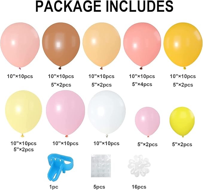 16 Set Daisy Flower Balloons DIY Kit,Multicolor Latex Balloon Flower Balloons Party Decorations for Birthday Baby Shower Wedding Anniversary Groovy Fairy Retro Hippie Theme Decor