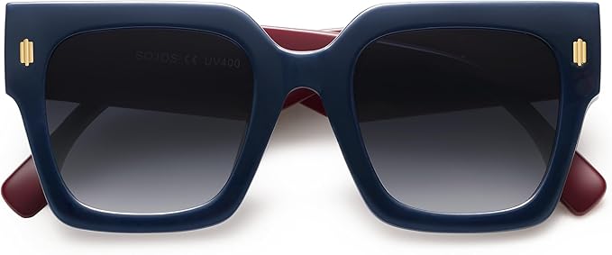 SOJOS Vintage Oversized Square Sunglasses for Women,Retro Womens Luxury Big Large Sun Glasses UV400 SJ2194