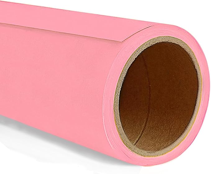 Seamless Photo Photography Backdrop Paper, Photo Background Paper Roll (Carnation Pink, 107”x39')