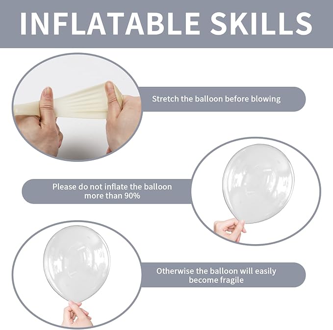 Labeol Clear Balloons Different Sizes 151PCS 18/12/10/5 Inch Clear Balloon Garland Arch Kit Quality Transparent Latex Balloons Decorations for Party Birthday Graduation Wedding