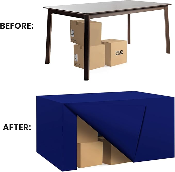 Ascoza 2 Pack Fitted Tablecloth for 8 Foot Rectangle 96 x 30 Inch Royal Blue Table Covers Water Resistant Polyester Cloth for Folding, Parties,Display, Trade Show (Royal Blue)