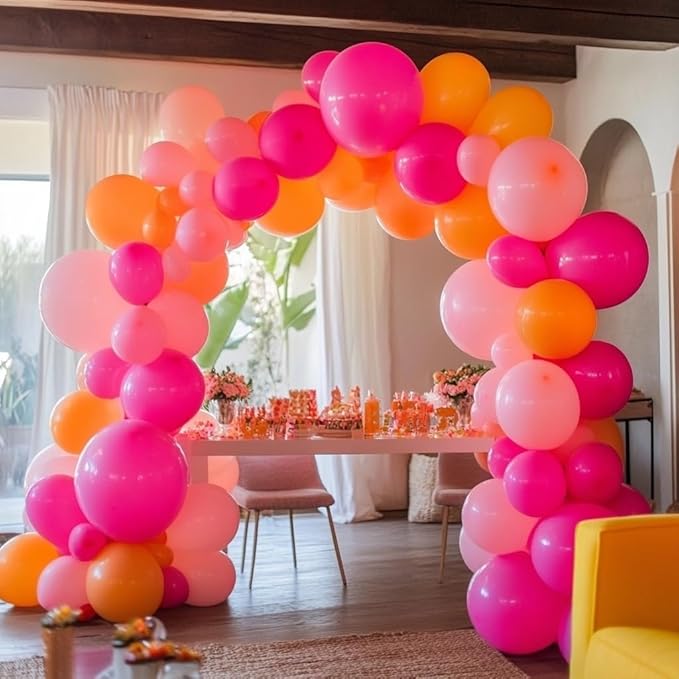 Hot Pink Balloons 60 PCS 12 Inch Magenta Fuchsia Dark Pink Balloon for Birthday Party Baby Shower Bridal Shower Valentine's Day Arch Kit Garland