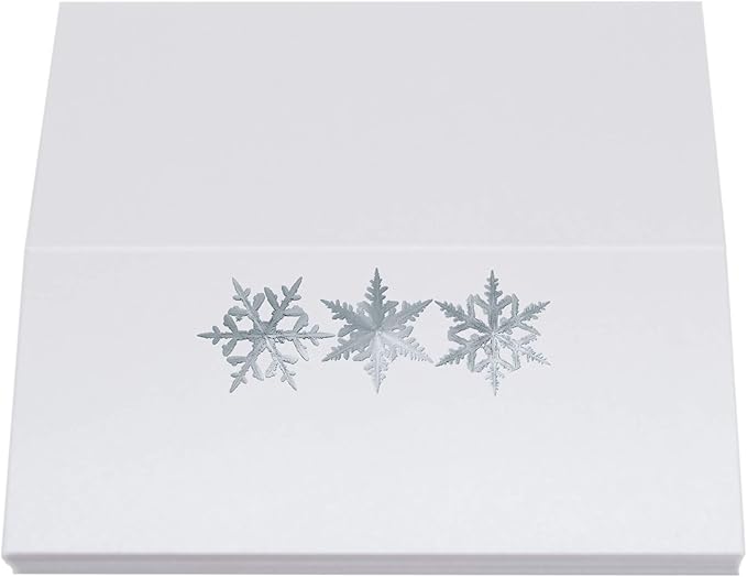Christmas and Holiday Snowflake Pattern Place Cards, Set of 60, Pre-cut and Scored - Wedding, Party, Dinner, and Special Events - Made in the USA