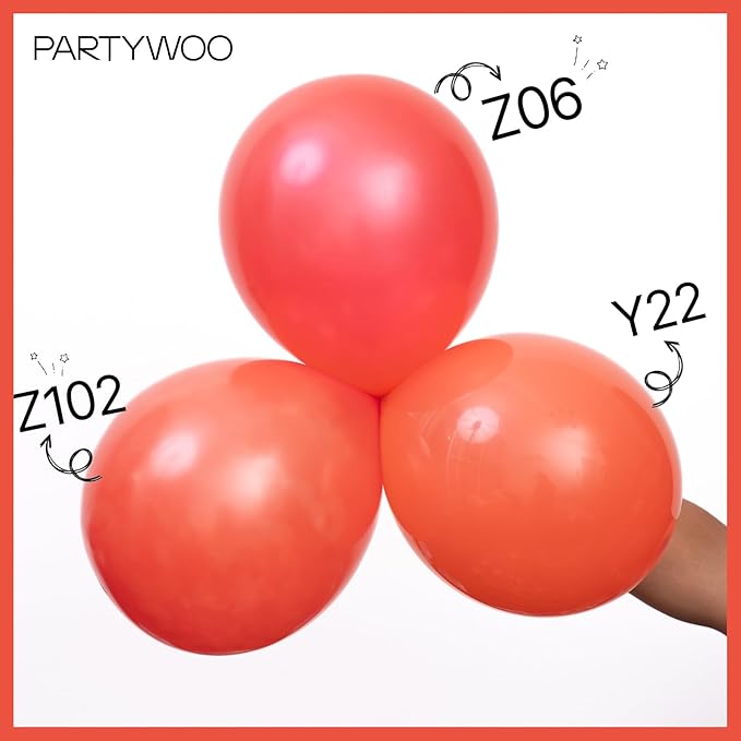 PartyWoo Pearl Red Balloons 50pcs 12 Inch Red Latex Helium Balloons for Graduation Wedding Anniversary Birthday Valentine's Day Bachelorette Citizenship Strawberry Theme Party Decorations Red-Z06