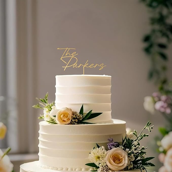 Wedding Cake Toppers, Wedding Cake Toppers Bride and Groom, Custom Cake Topper, Customize Your Own Anniversary Mr and Mrs (Cake Topper Design 5)